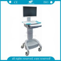 AG-WT002A ABS industrial mobile with wheels computer medical carts